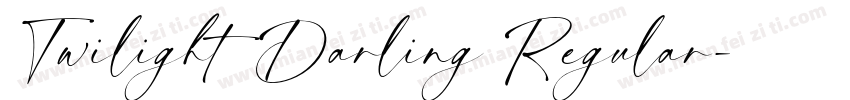 Twilight Darling Regular字体转换